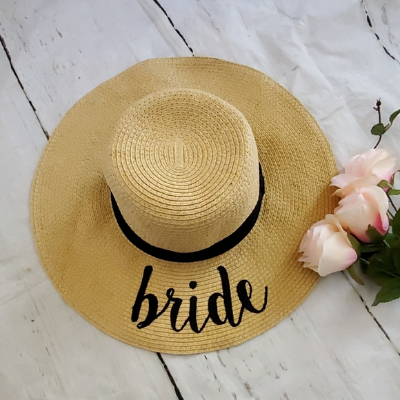 bride floppy hat